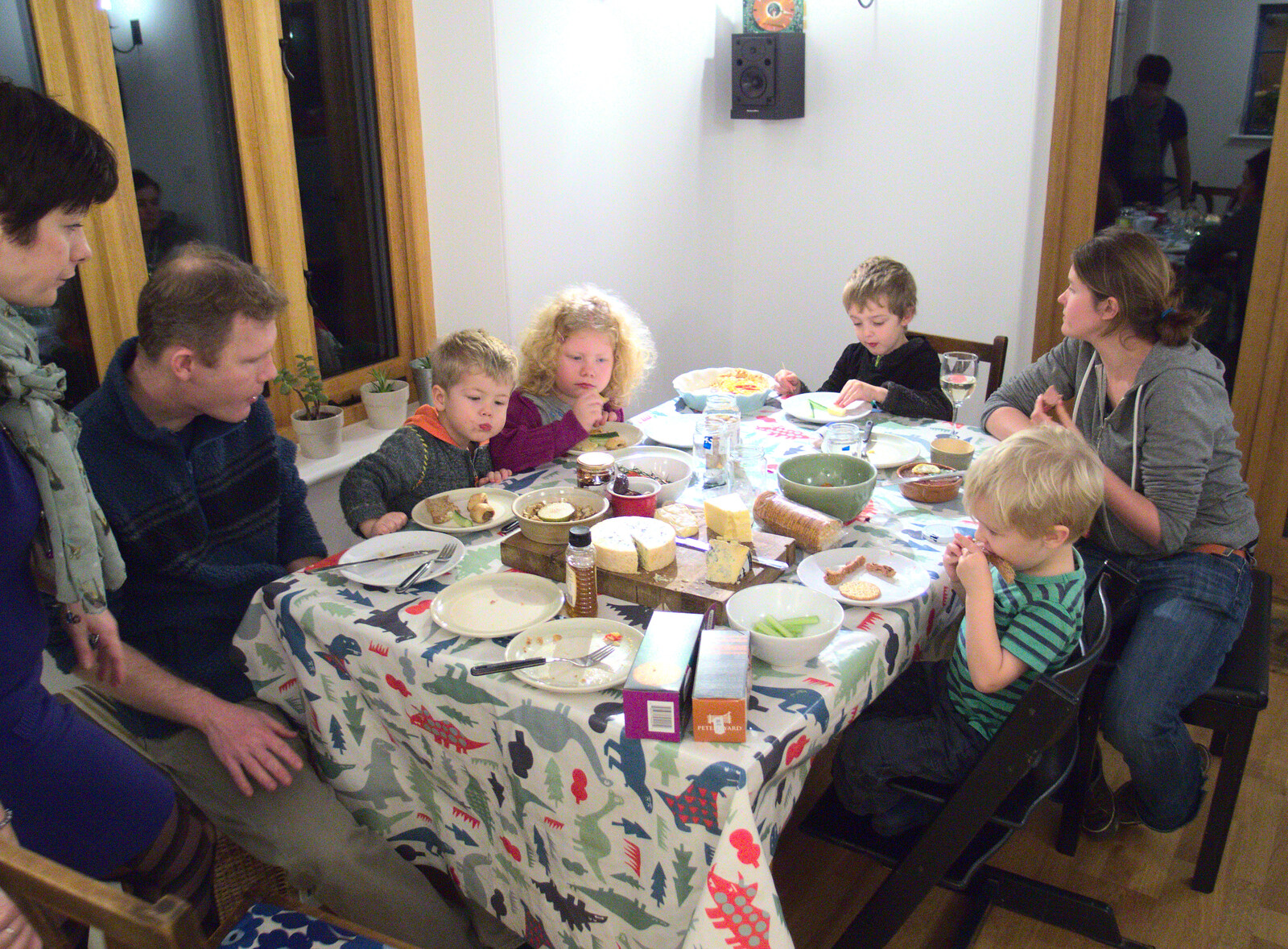 The Mikey-P Massive come over for tea from A Trip to Abbey Gardens, Bury St. Edmunds, Suffolk - 20th December 2014