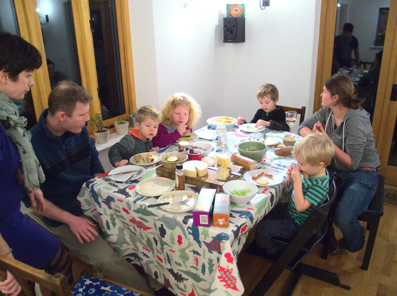 The Mikey-P Massive come over for tea, from A Trip to Abbey Gardens, Bury St. Edmunds, Suffolk - 20th December 2014