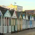 More beach huts, Sunset on the Beach, Southwold, Suffolk - 30th December 2014