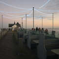 Light-ropes are turned on, on the pier, Sunset on the Beach, Southwold, Suffolk - 30th December 2014