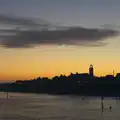 Catching the lighthouse light, Sunset on the Beach, Southwold, Suffolk - 30th December 2014