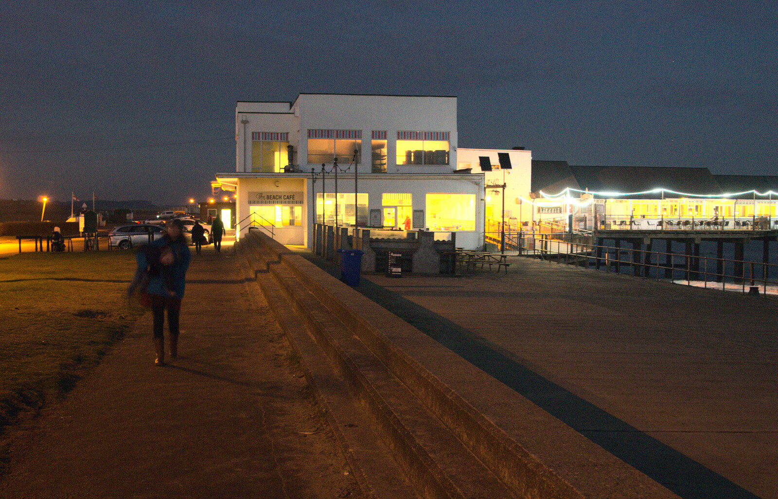The amusement arcade on the seafront from Sunset on the Beach, Southwold, Suffolk - 30th December 2014