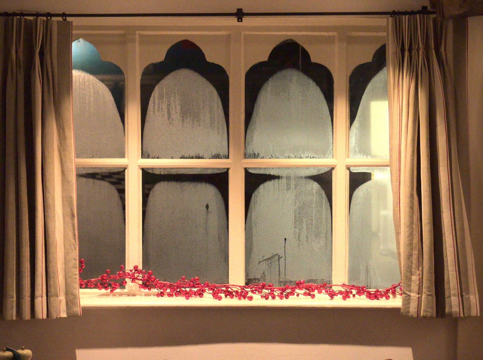 The windows are all steamed up from New Year's Eve at the Oaksmere, Brome, Suffolk - 31st December 2014