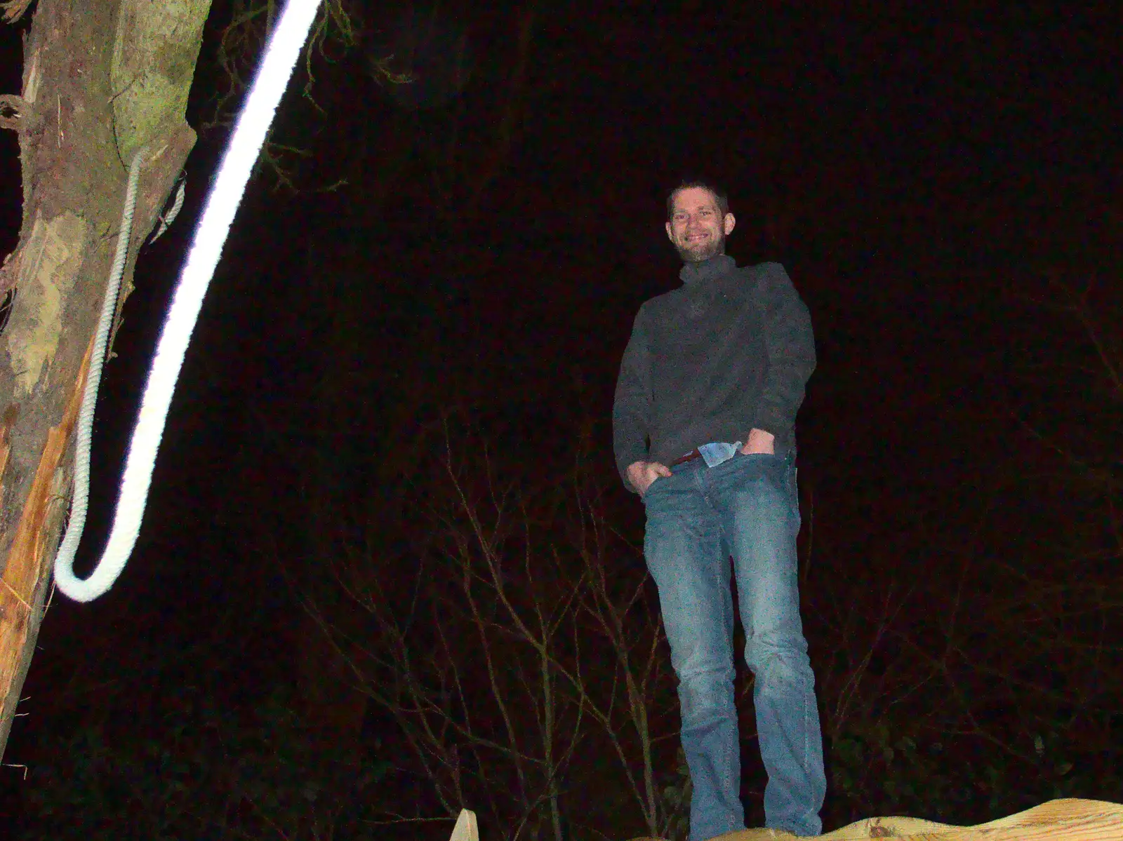 The Boy Phil's on the roof, from New Year's Eve at the Oaksmere, Brome, Suffolk - 31st December 2014