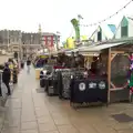 The top of Norwich market, A Trip to Norwich, and Beers at The Swan Inn, Brome, Suffolk - 5th January 2015