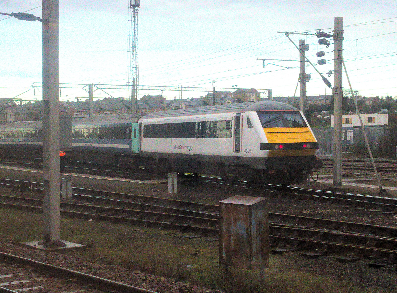 A Greater Anglia DVT at Norwich from The BBs do a Recording, Hethel, Norfolk - 18th January 2015