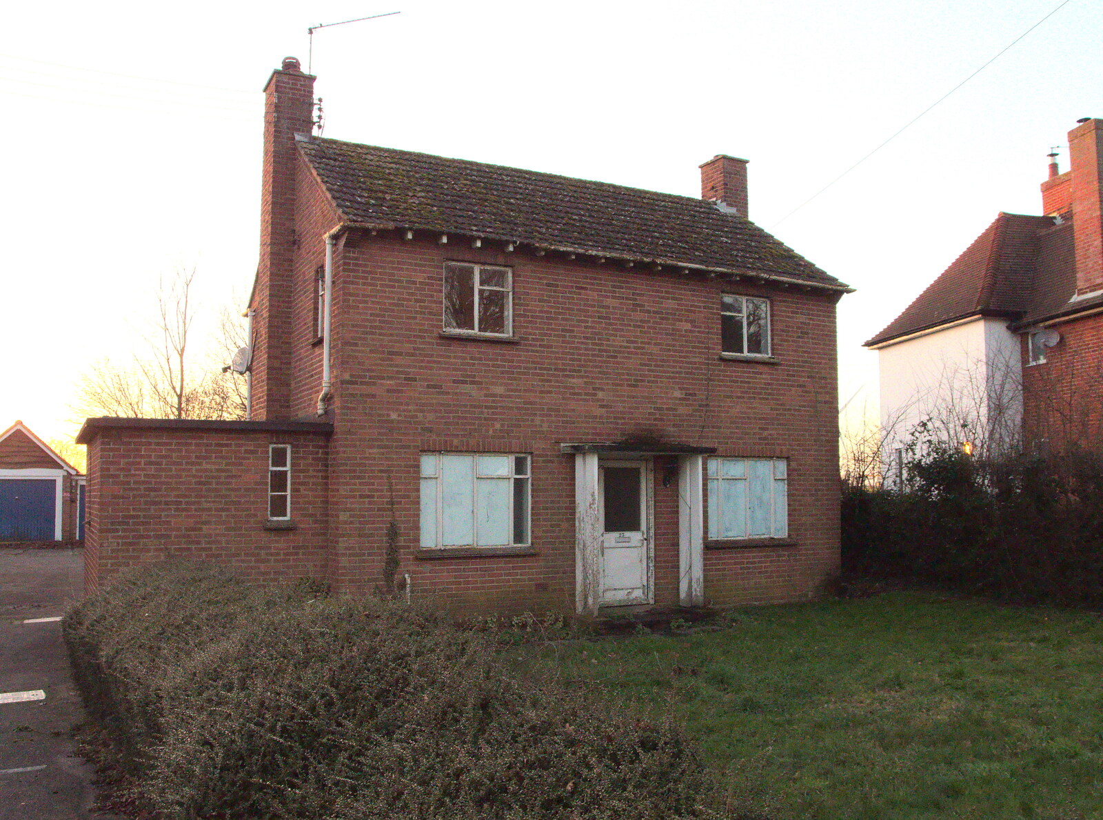 The old officer's quarters next to the cop shop from Closing Down: A Late January Miscellany, Diss, Norfolk - 31st January 2015