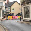 St. Nicholas Street in Diss is closed, Closing Down: A Late January Miscellany, Diss, Norfolk - 31st January 2015