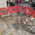 There's a bit of a water leak on Queen Street, Fred and the Volcano, Brome, Suffolk - 8th February 2015