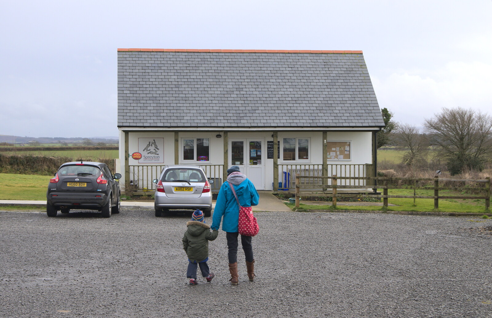 The Spreyton Village Shop from A Trip to Grandma J's, Spreyton, Devon - 18th February 2015