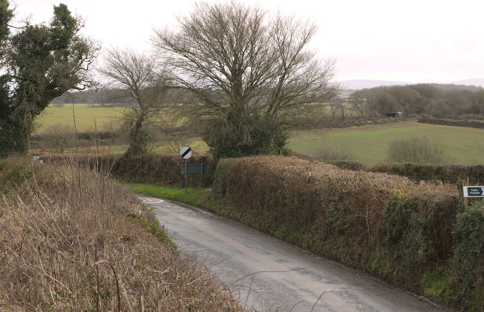 The road to Whiddon Down from A Trip to Grandma J's, Spreyton, Devon - 18th February 2015
