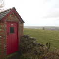 The gent's bogs with the best view, A Trip to Grandma J's, Spreyton, Devon - 18th February 2015