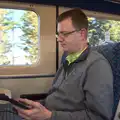 Nosher does the mobile office thing, The Mobile Train Office, Diss to London - 5th March 2015