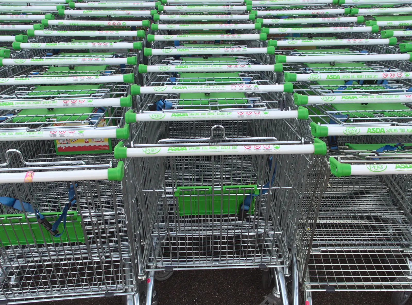 A load of Asda trolleys, from A Crashed Car and Greenhouse Demolition, Brome, Suffolk - 20th March 2015