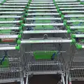 A load of Asda trolleys, A Crashed Car and Greenhouse Demolition, Brome, Suffolk - 20th March 2015