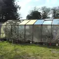 The greenhouse has reached the end of the road, A Crashed Car and Greenhouse Demolition, Brome, Suffolk - 20th March 2015