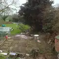 The greenhouse has gone, A Crashed Car and Greenhouse Demolition, Brome, Suffolk - 20th March 2015