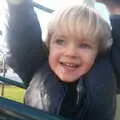 Harry at Diss Park playground, A Crashed Car and Greenhouse Demolition, Brome, Suffolk - 20th March 2015