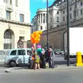 Orange balloons at Bank Junction, The Last Day of Pre-School and Beer at the Trowel and Hammer, Cotton, Suffolk - 29th March 2015