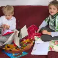 Harry opens some more presents, The Last Day of Pre-School and Beer at the Trowel and Hammer, Cotton, Suffolk - 29th March 2015