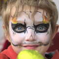 Fred's got some Gothic face paint on, The Launching of the Jolly Conkerer, The Oaksmere, Brome, Suffolk - 3rd April 2015