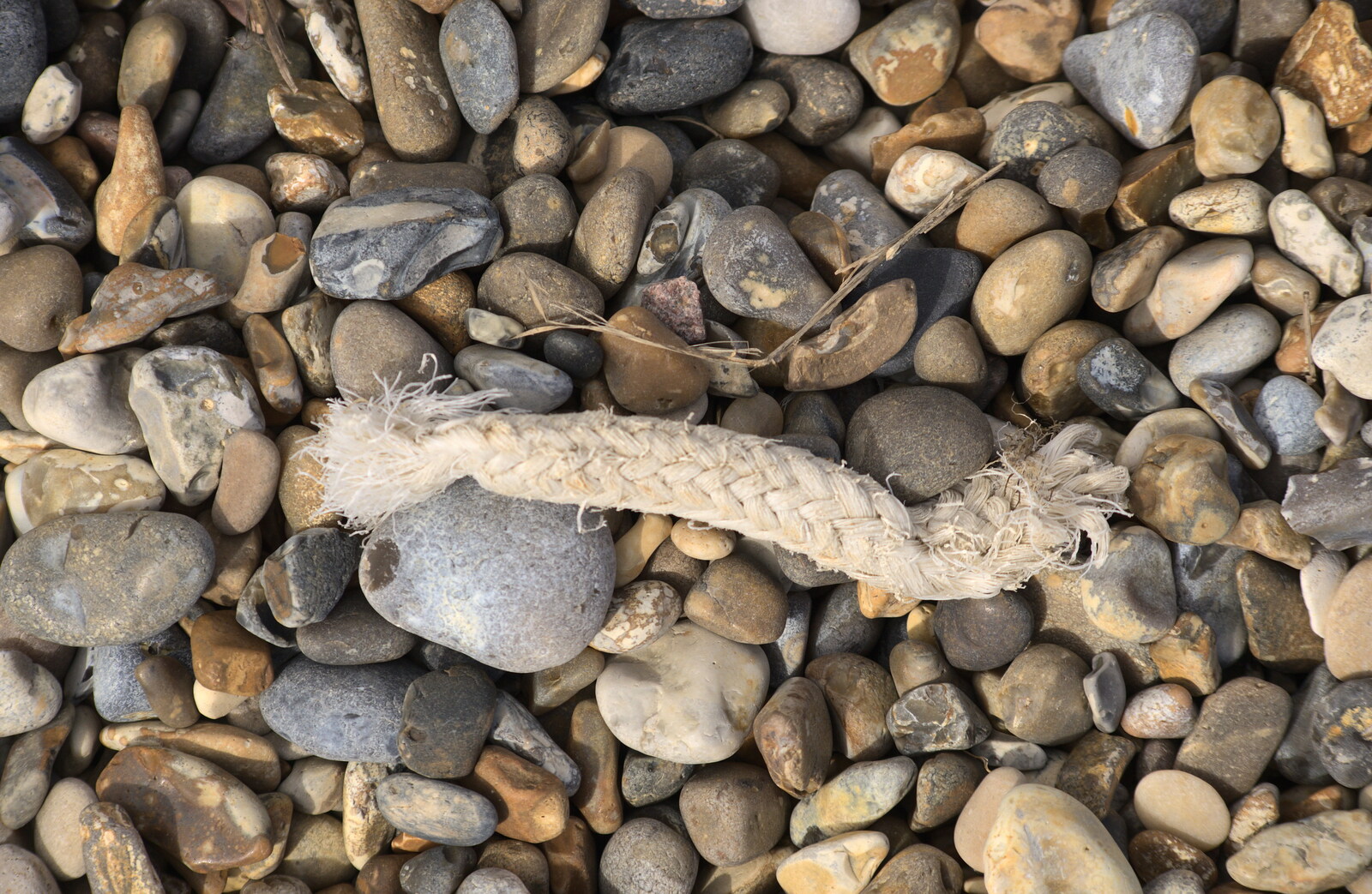 A short length of rope lies on the beach from A Day on the Beach, Dunwich, Suffolk - 6th April 2015