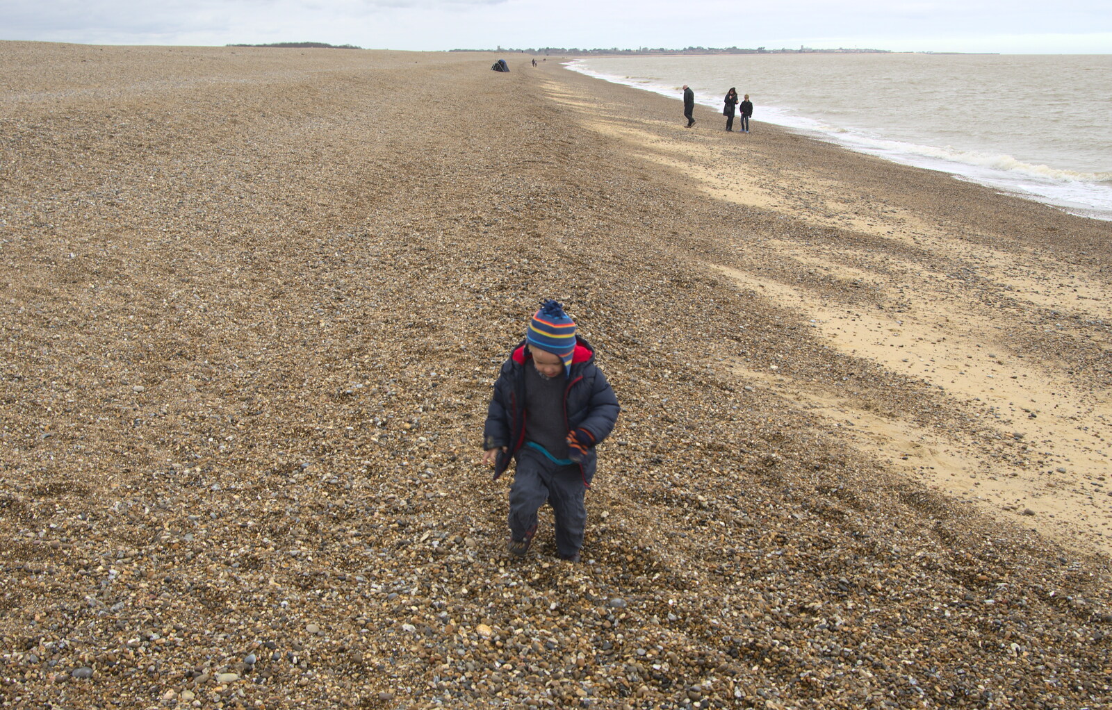 Harry on the beach from A Day on the Beach, Dunwich, Suffolk - 6th April 2015