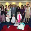 A wedding group photo, James and Haryanna's Wedding, Grand Canal Dock, Dublin - 15th April 2015