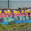 Colourful graffiti at Booterstown DART station, Temple Bar and Dun Laoghaire, Dublin, Ireland - 16th April 2015