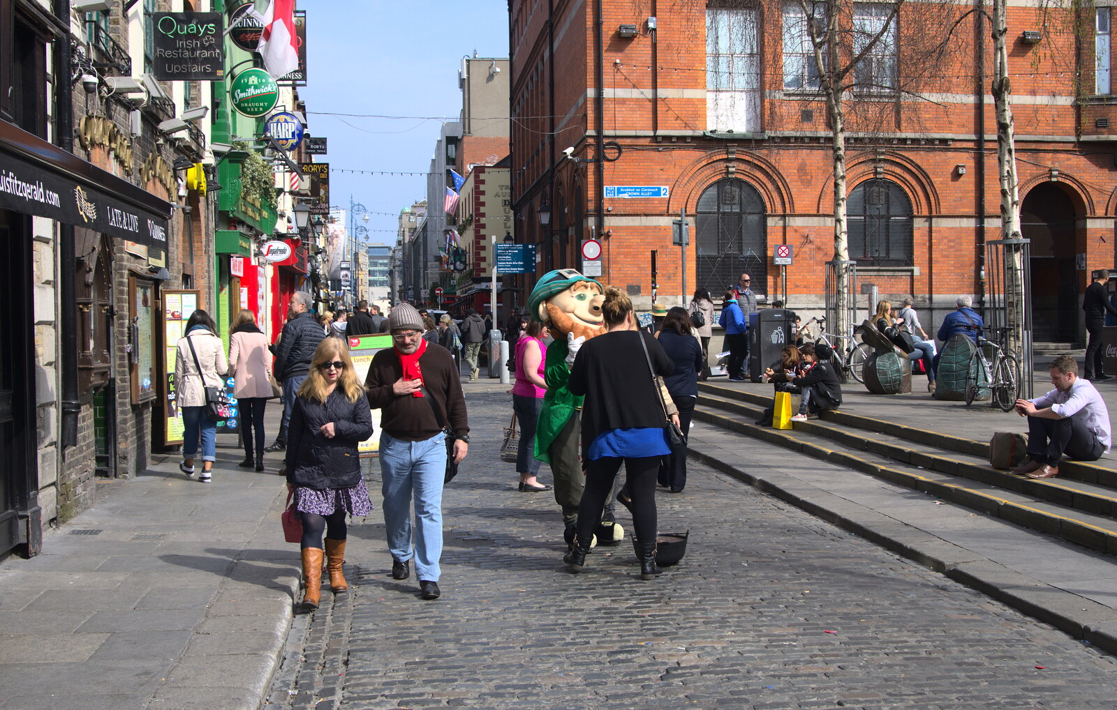 A giant Leprechaun from Temple Bar and Dun Laoghaire, Dublin, Ireland - 16th April 2015