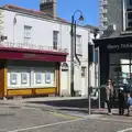 Louise, Fred and Lua wait to cross the road, Temple Bar and Dun Laoghaire, Dublin, Ireland - 16th April 2015