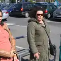 Haryanna and Louise, looking punk and smoking a fag, Temple Bar and Dun Laoghaire, Dublin, Ireland - 16th April 2015