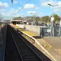 The train's stuck at Harold Wood, due to a suicide, The Oaksmere's First Year Anniversary, Brome, Suffolk - 23rd April 2015