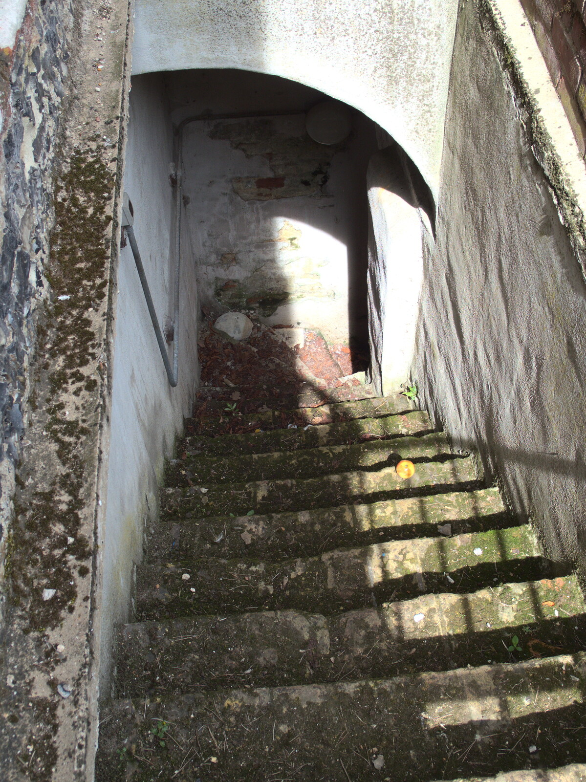Steps down into the bowels of the church from The Oaksmere's First Year Anniversary, Brome, Suffolk - 23rd April 2015