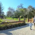 Grandad and Harry go for a walk, The Oaksmere's First Year Anniversary, Brome, Suffolk - 23rd April 2015