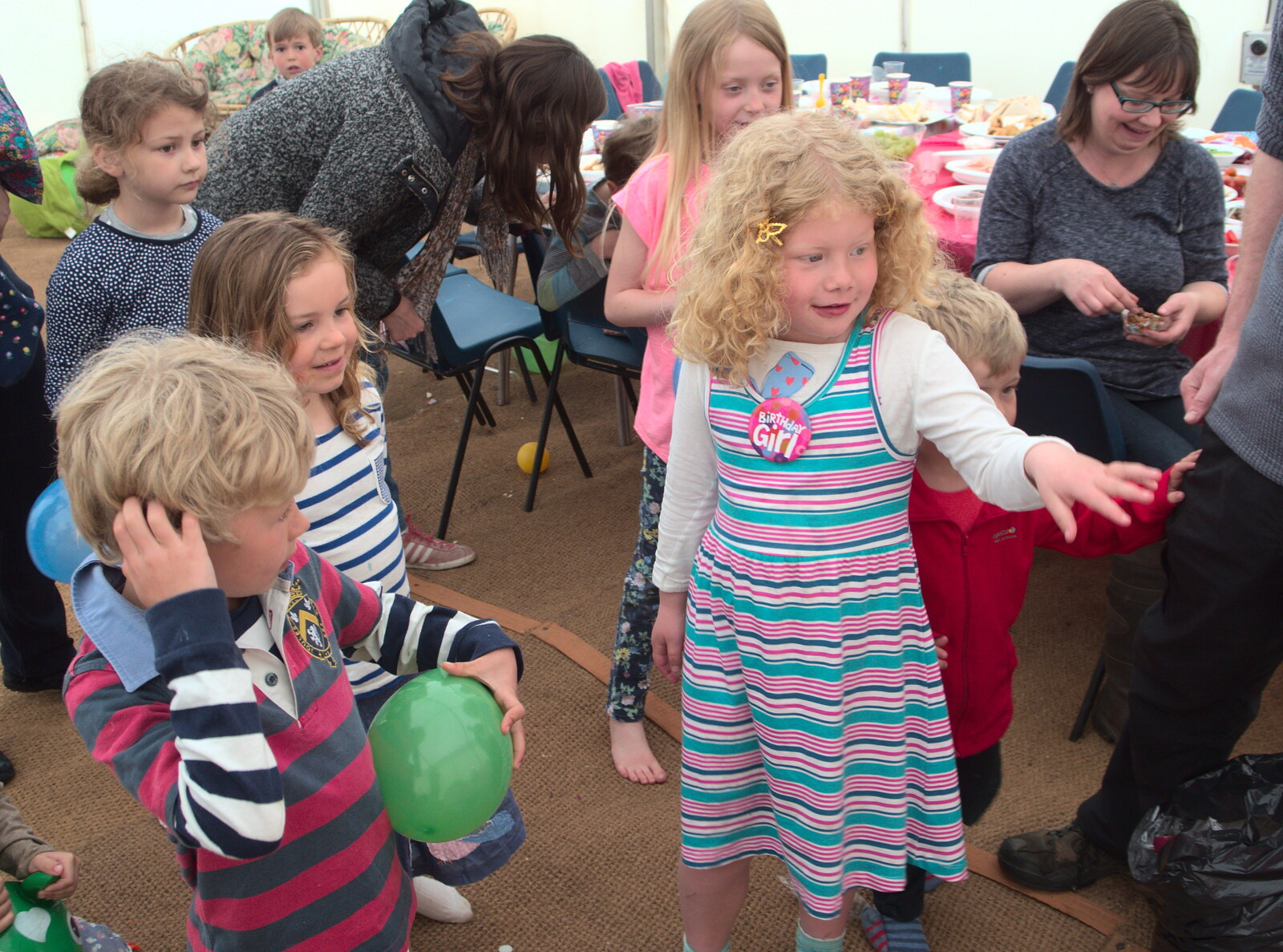 Rosie: Birthday girl from Making Dens: Rosie's Birthday, Thornham, Suffolk - 25th April 2015