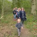 Harry strolls ahead of the pack, Making Dens: Rosie's Birthday, Thornham, Suffolk - 25th April 2015