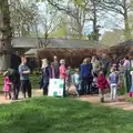 Outside the café, Making Dens: Rosie's Birthday, Thornham, Suffolk - 25th April 2015