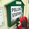 The polling station poster, Diss Kebabs and Pizza Express, Ipswich, Suffolk - 7th May 2015