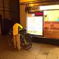 Isobel gets her bike ready, Diss Kebabs and Pizza Express, Ipswich, Suffolk - 7th May 2015