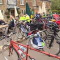 The tandem and all the bikes, The BSCC Weekend Away, Lyddington, Rutland - 9th May 2015