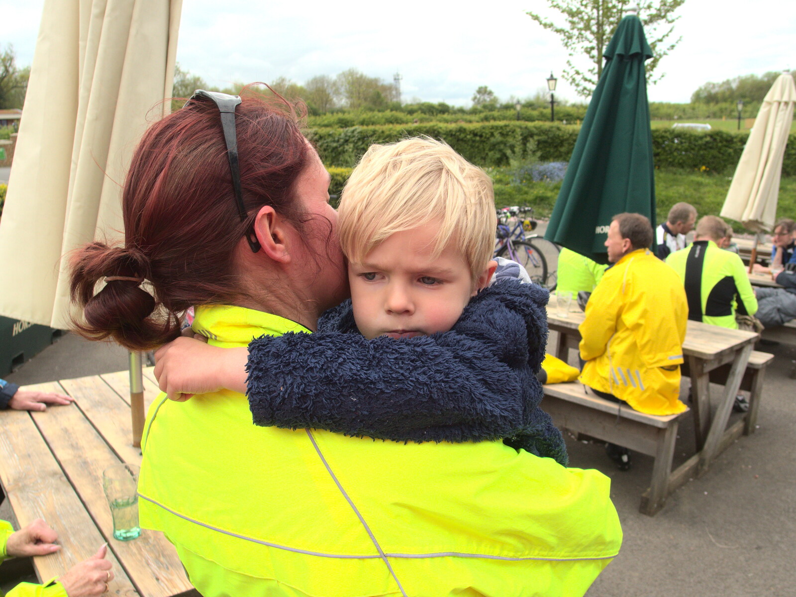 Harry gets a cuddle from The BSCC Weekend Away, Lyddington, Rutland - 9th May 2015