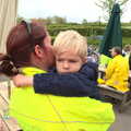 Harry gets a cuddle, The BSCC Weekend Away, Lyddington, Rutland - 9th May 2015