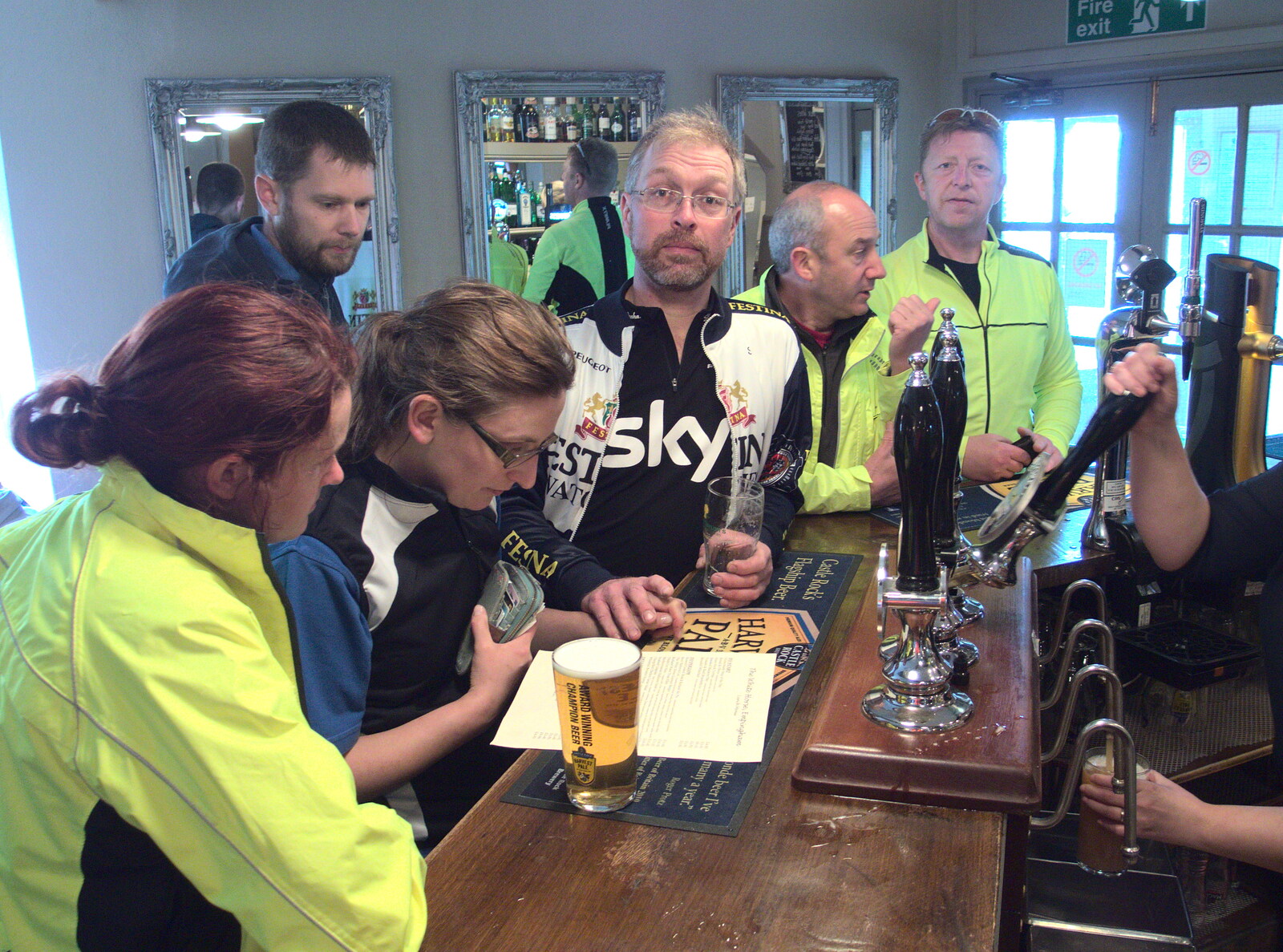 Marc at the bar of the White Horse in Empingham from The BSCC Weekend Away, Lyddington, Rutland - 9th May 2015