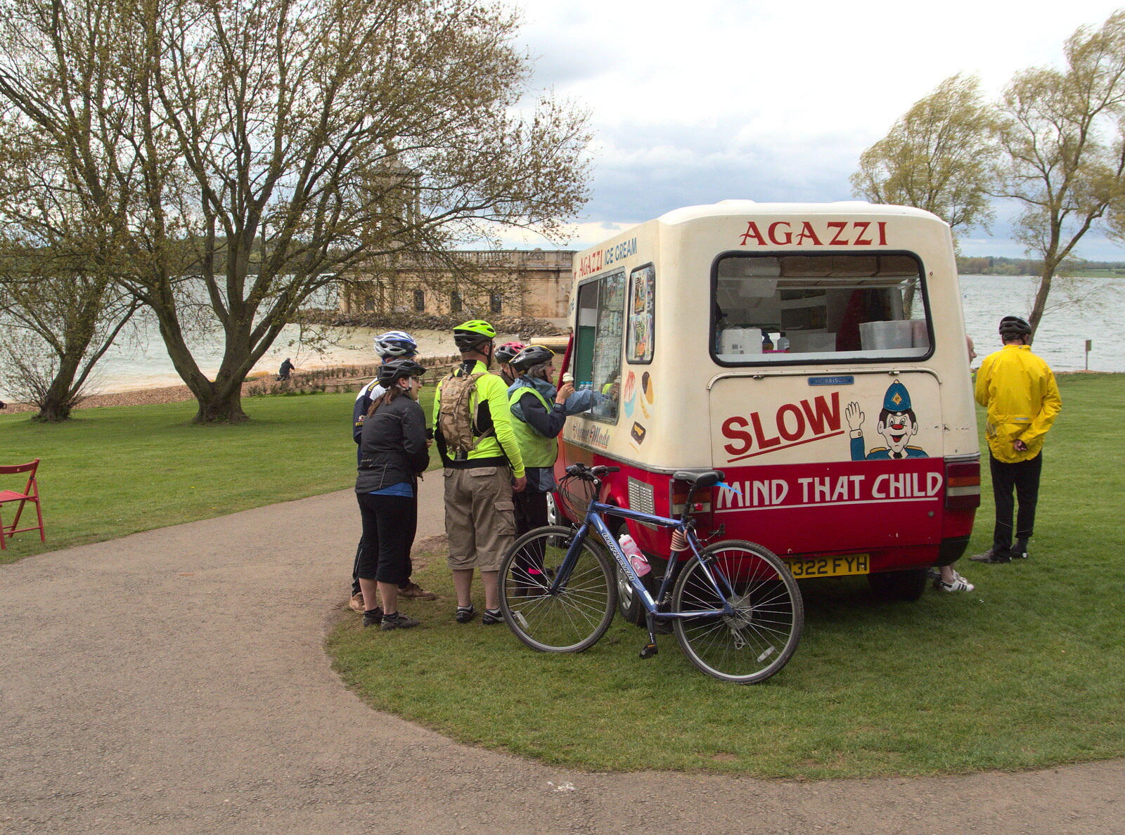 We find an ice-cream van at Normanton church from The BSCC Weekend Away, Lyddington, Rutland - 9th May 2015