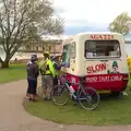 We find an ice-cream van at Normanton church, The BSCC Weekend Away, Lyddington, Rutland - 9th May 2015