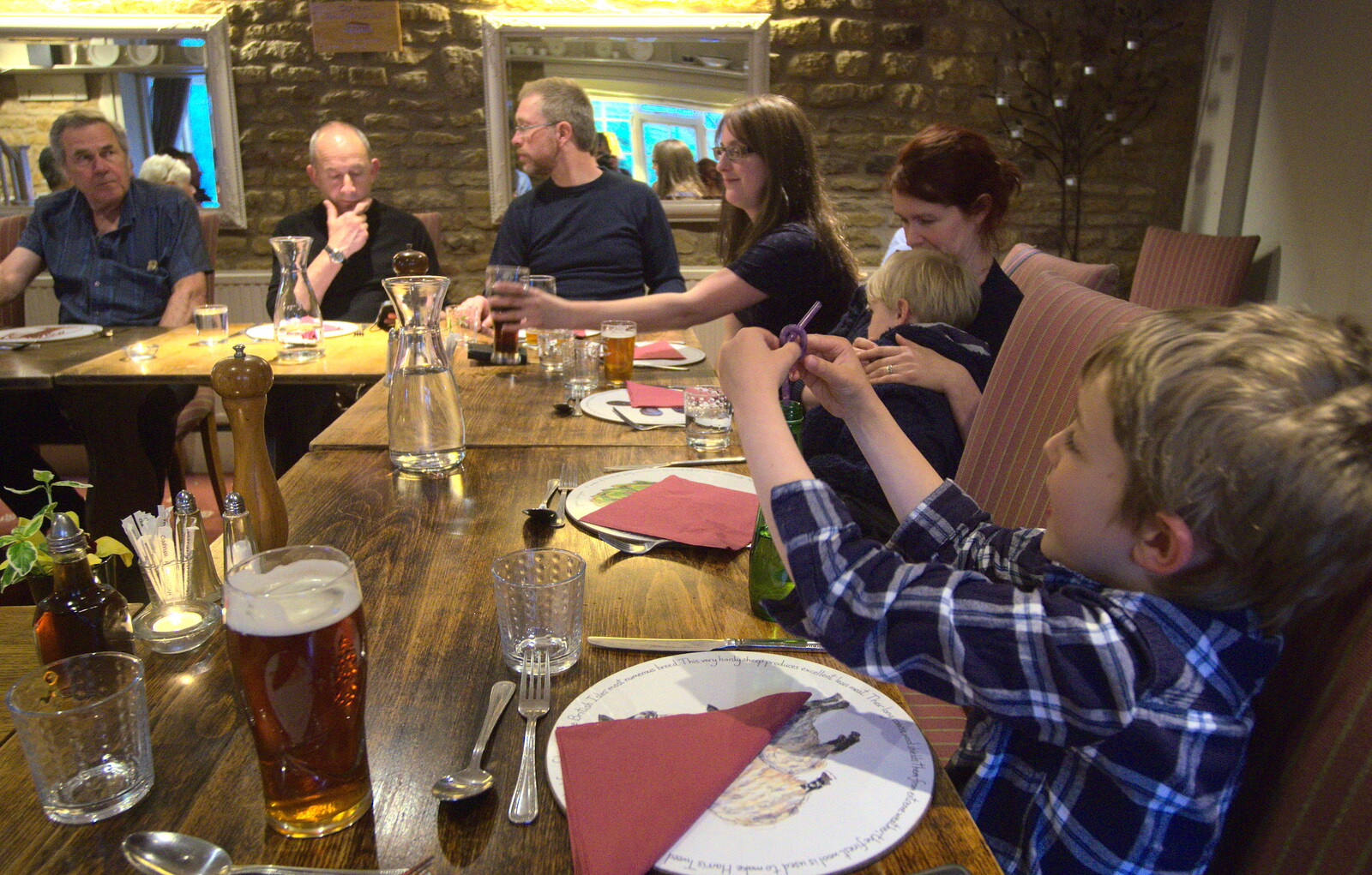 Time for dinner from The BSCC Weekend Away, Lyddington, Rutland - 9th May 2015