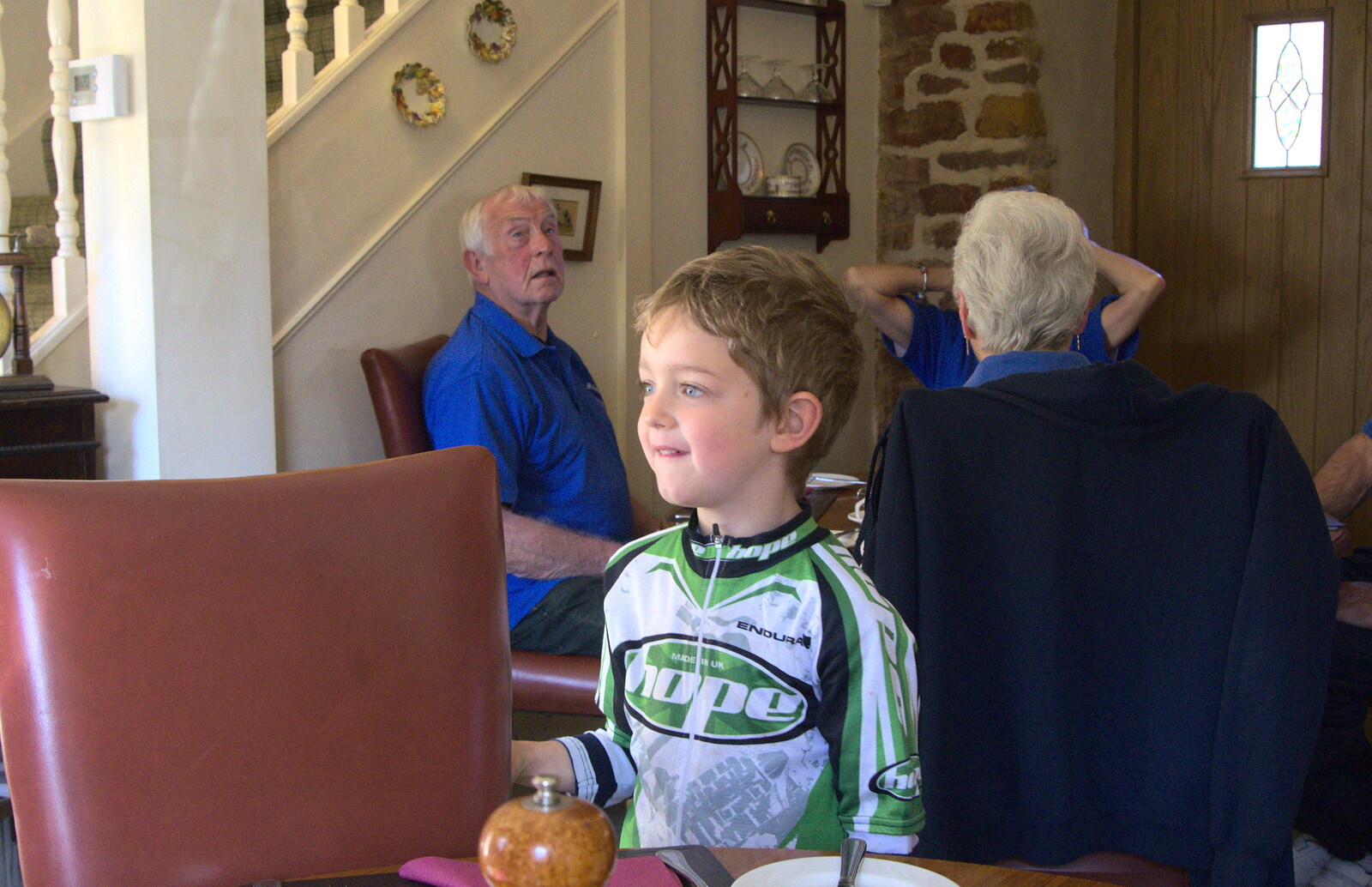 Fred at breakfast from The BSCC Weekend Away, Lyddington, Rutland - 9th May 2015