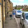 Harry and Isobel walk back to the flat, The BSCC Weekend Away, Lyddington, Rutland - 9th May 2015