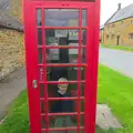 Harry in the K6 phonebox, The BSCC Weekend Away, Lyddington, Rutland - 9th May 2015